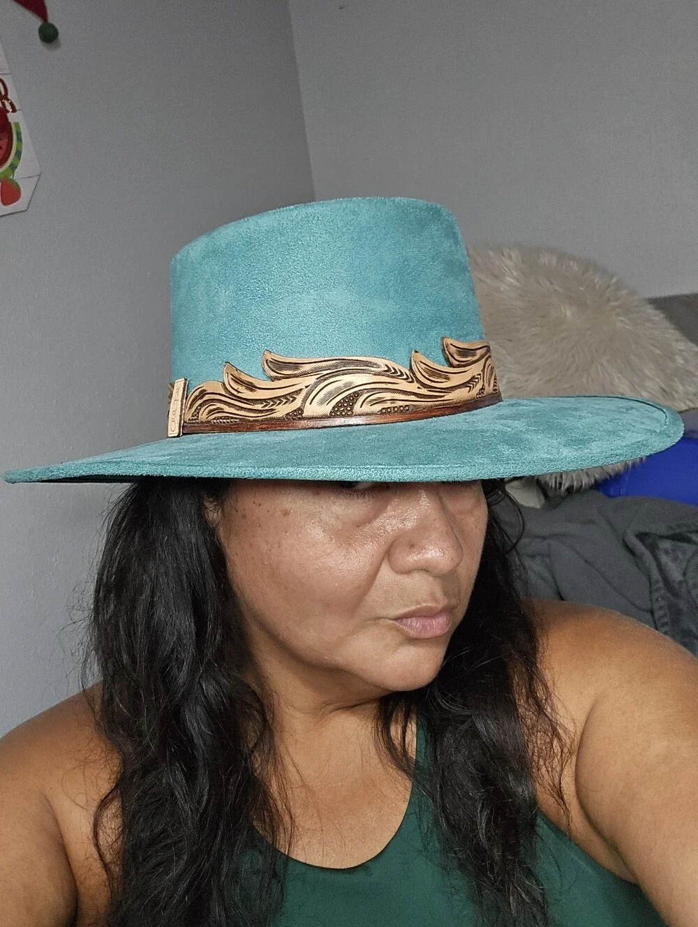 Chida Frida Madrid Hat Teal Color New Condition No Tags Western Hat